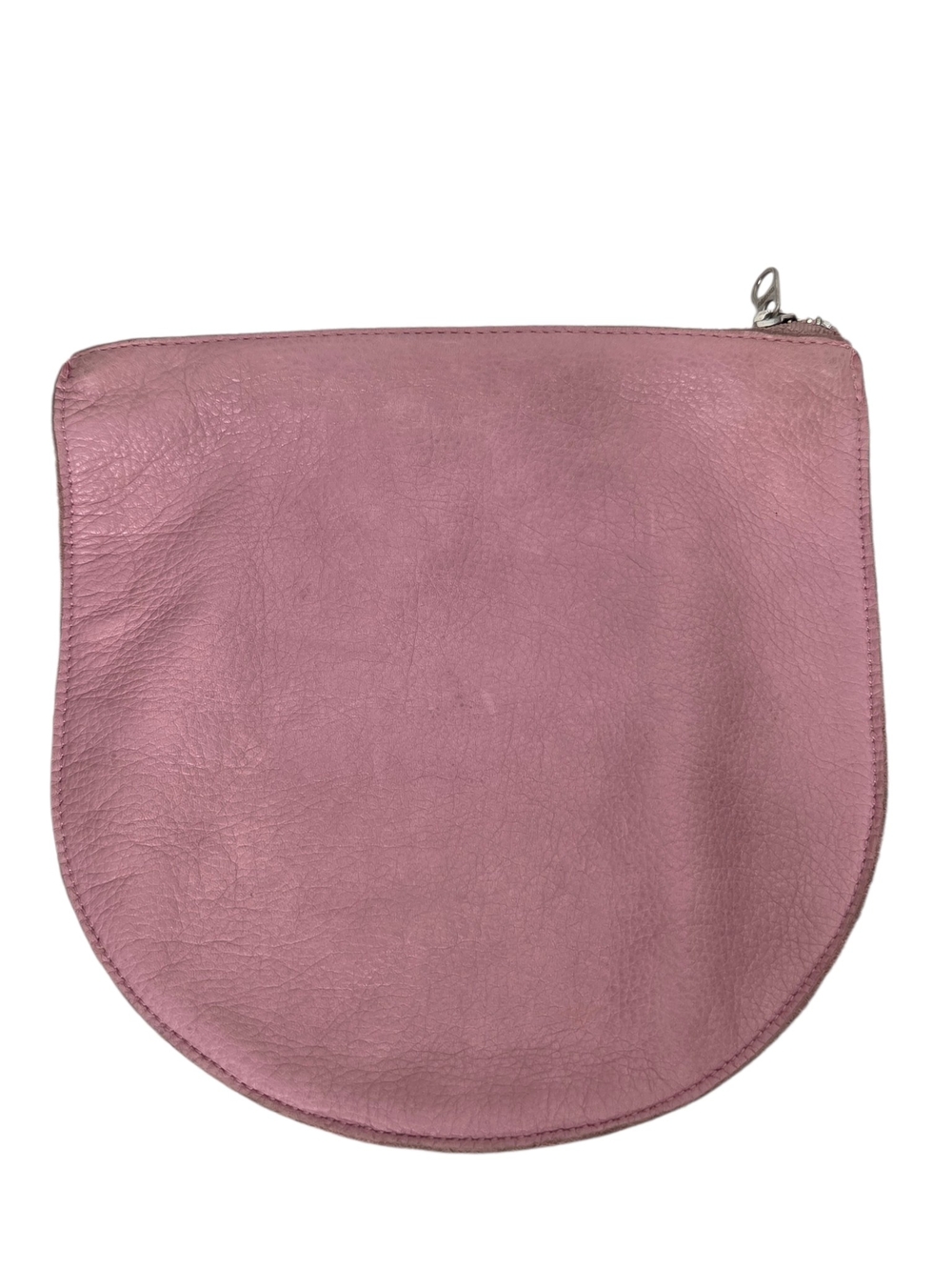 BAGGU Pink Leather Large U Pouch - Picture 3 of 11